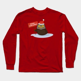 Little Christmas Owl Long Sleeve T-Shirt